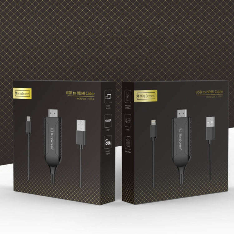 Cavo dongle HDMI 1080P micro USB e USB-C 2 metri