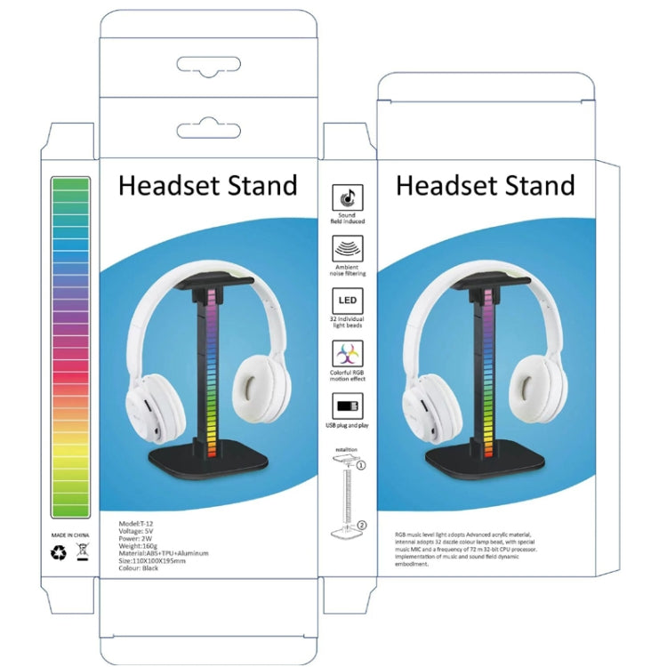 Ajazz Staccabile RGB Glowing Game Headset Stand USB Pickup Lamp, Stile:, RGB Model, Pickup Model