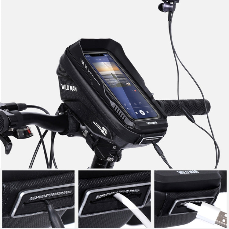 Borsa manubrio bici 1L EVA con touch screen impermeabile
