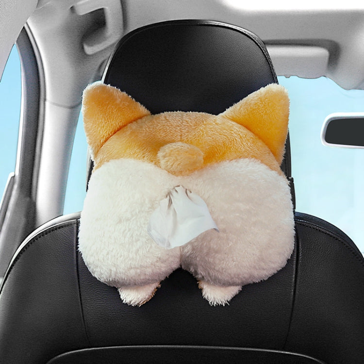 Scatola per fazzoletti multifunzionale con braccioli per cartoni animati, stili:, Corgi, Lying Goose