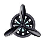 Ventilatore girevole per aromaterapia con profumo di presa d'aria per auto, Black Without Light, Silver Without Light, Red Without Light