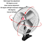 Potente clip di fissaggio per auto che raffredda il ventilatore elettrico ad alta energia eolica, specifica:, 10 inch Metal 12V, 10 inch Metal 24V, 8 inch Black 12V, 8 inch Black 24V, 8 inch Metal 12V, 8 inch Metal 24V, 10 inch Black 12V               ...