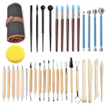 Strumenti per coltelli da intaglio in argilla per ceramica Set di strumenti per scolpire l'argilla, 36 PCS/Set