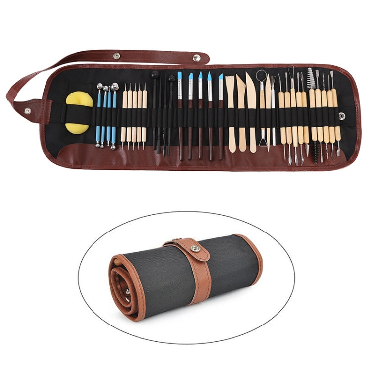 Strumenti per coltelli da intaglio in argilla per ceramica Set di strumenti per scolpire l'argilla, 36 PCS/Set