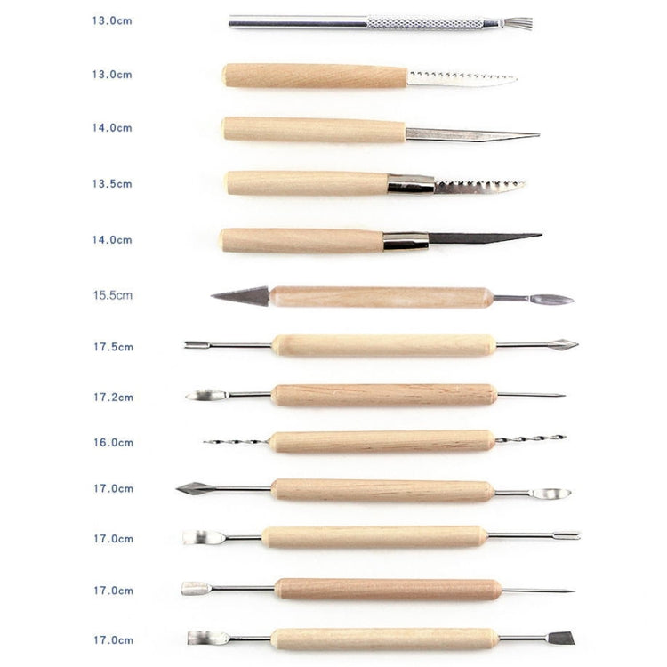 Strumenti per coltelli da intaglio in argilla per ceramica Set di strumenti per scolpire l'argilla, 36 PCS/Set