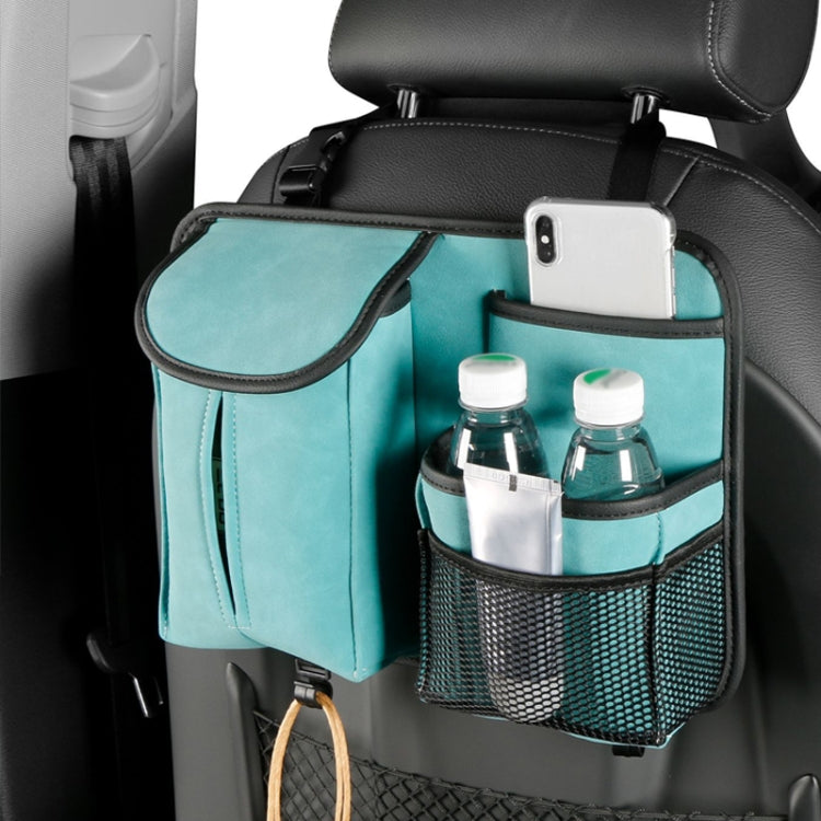 DE RAN FU Flip Fur Car Seat BackScatola per fazzoletti Borsa da appendere con gancio, 1122 Blue, 1122 Brown, 1122 Black, 1122 Grey