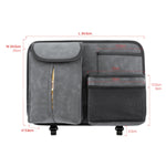 DE RAN FU Flip Fur Car Seat BackScatola per fazzoletti Borsa da appendere con gancio, 1122 Blue, 1122 Brown, 1122 Black, 1122 Grey