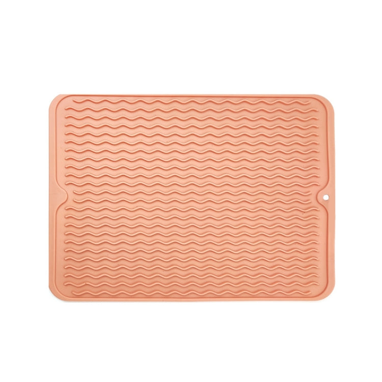 Tappetino termico ispessito in TPR Tappetino antiscivolo con motivo a onde, Khaki Pink, Khaki Gray, Khaki Blue