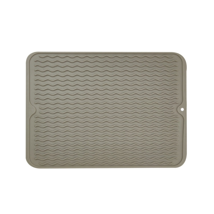 Tappetino termico ispessito in TPR Tappetino antiscivolo con motivo a onde, Khaki Pink, Khaki Gray, Khaki Blue