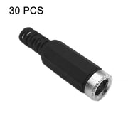 30 PCS Testa femmina DC con filo per saldatura assemblato, DC 2.1mm, DC 2.5mm
