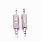 20 PC Adattatore passante dritto da maschio a maschio da 3,5 mm in metallo