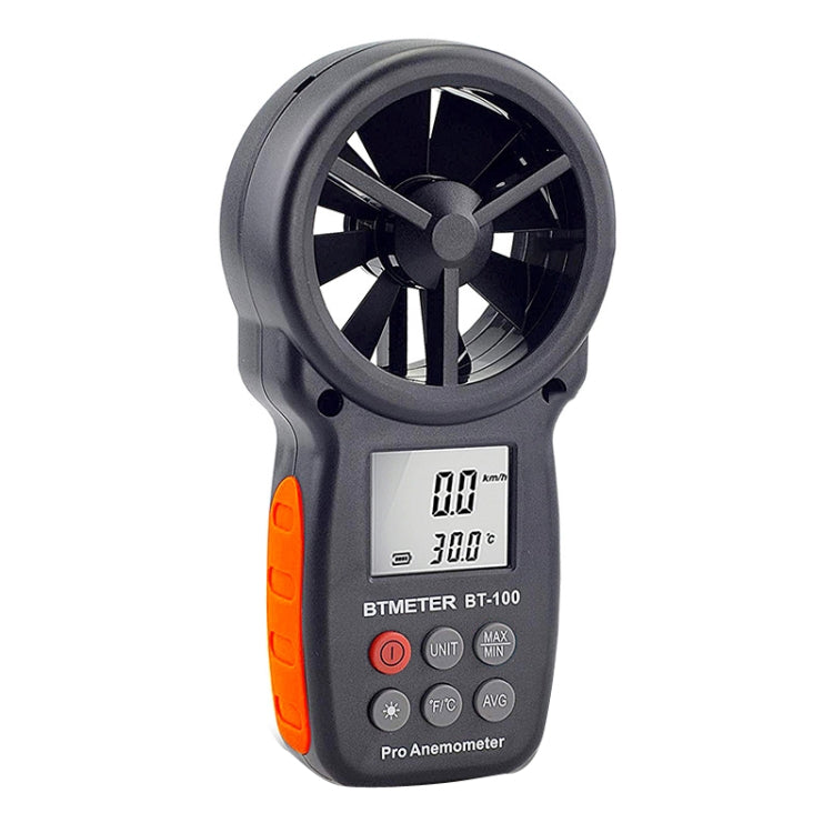 Anemometro palmare BT-100 Strumento di misurazione della temperatura del freddo del vento della velocità del vento, BT-100
