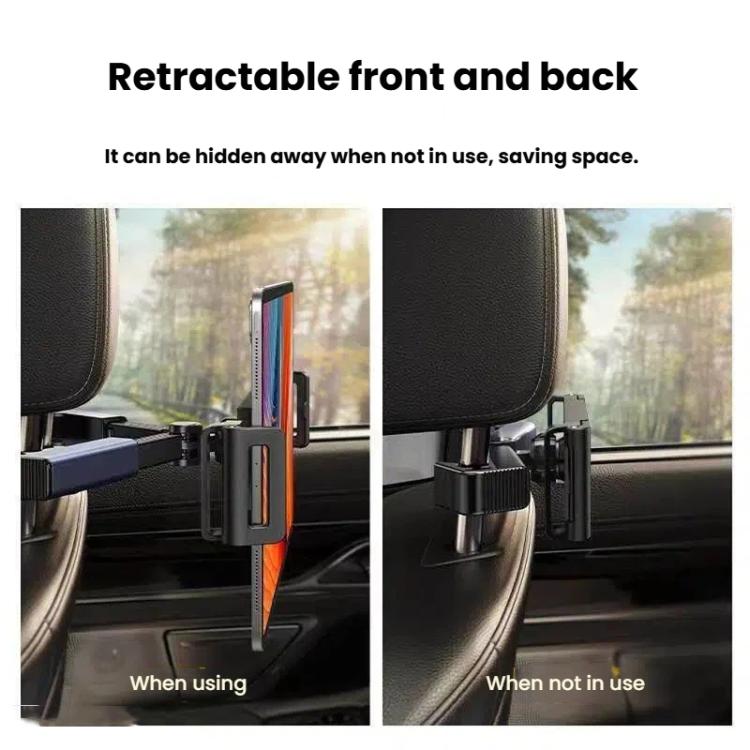 Supporto per tablet per telefono con cuscino posteriore per auto Supporto per telefono per auto girevole, Car Rear Pillow Phone Tablet Bracket