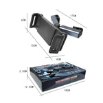 Supporto per tablet per telefono con cuscino posteriore per auto Supporto per telefono per auto girevole, Car Rear Pillow Phone Tablet Bracket