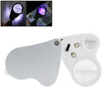 Lente d'ingrandimento doppia 30X-60X con luce LED