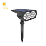 Faretto solare da giardino 19 LED con pannello policristallino