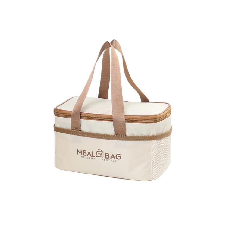 Borsa termica quadrata isolante per il pranzo con manici, ideale per la preparazione dei pasti., Small, Medium, Large