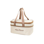 Borsa termica quadrata isolante per il pranzo con manici, ideale per la preparazione dei pasti., Small, Medium, Large