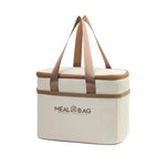 Borsa termica quadrata isolante per il pranzo con manici, ideale per la preparazione dei pasti., Small, Medium, Large