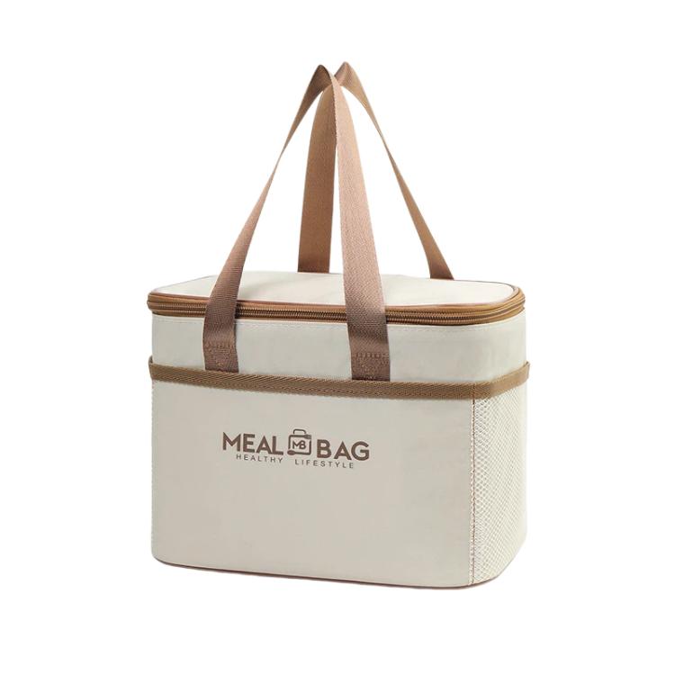 Borsa termica quadrata isolante per il pranzo con manici, ideale per la preparazione dei pasti., Small, Medium, Large
