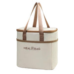 Borsa termica quadrata isolante per il pranzo con manici, ideale per la preparazione dei pasti., Small, Medium, Large