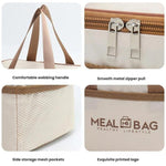 Borsa termica quadrata isolante per il pranzo con manici, ideale per la preparazione dei pasti., Small, Medium, Large