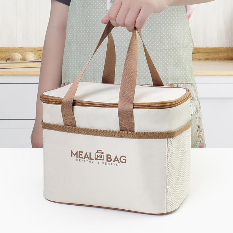 Borsa termica quadrata isolante per il pranzo con manici, ideale per la preparazione dei pasti., Small, Medium, Large