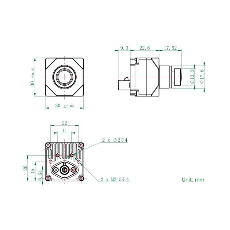 Sensore immagine GMSL ISX031 3 MP otturatore globale