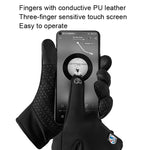 A045 Guanti da ciclismo Touch Screen Guanti sportivi impermeabili antivento per tenere al caldo, M, L, XL