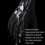 A045 Guanti da ciclismo Touch Screen Guanti sportivi impermeabili antivento per tenere al caldo, M, L, XL
