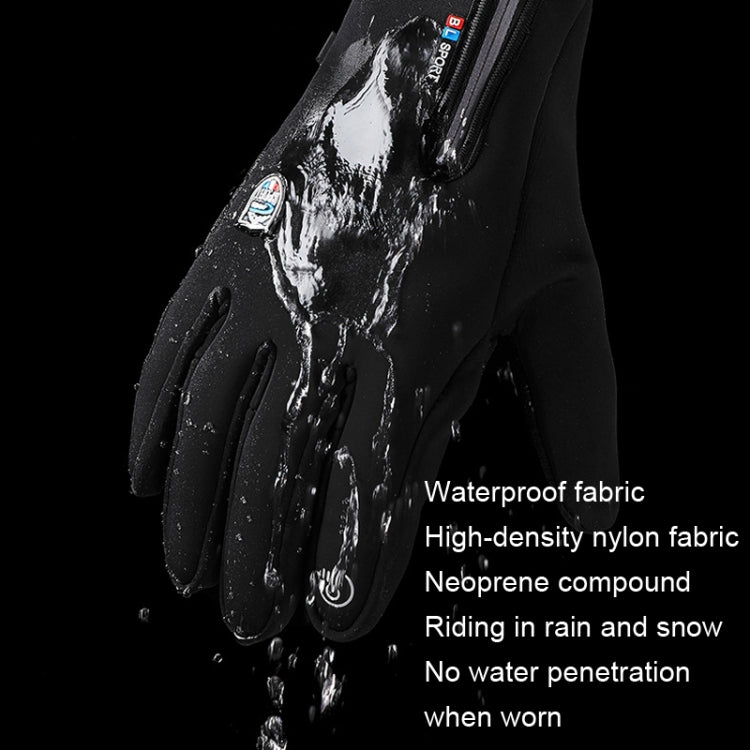 A045 Guanti da ciclismo Touch Screen Guanti sportivi impermeabili antivento per tenere al caldo, M, L, XL