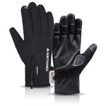HUNTRANGE A023 Guanti touch screen in velluto per equitazione sportiva impermeabile all'aperto, M, L, XL