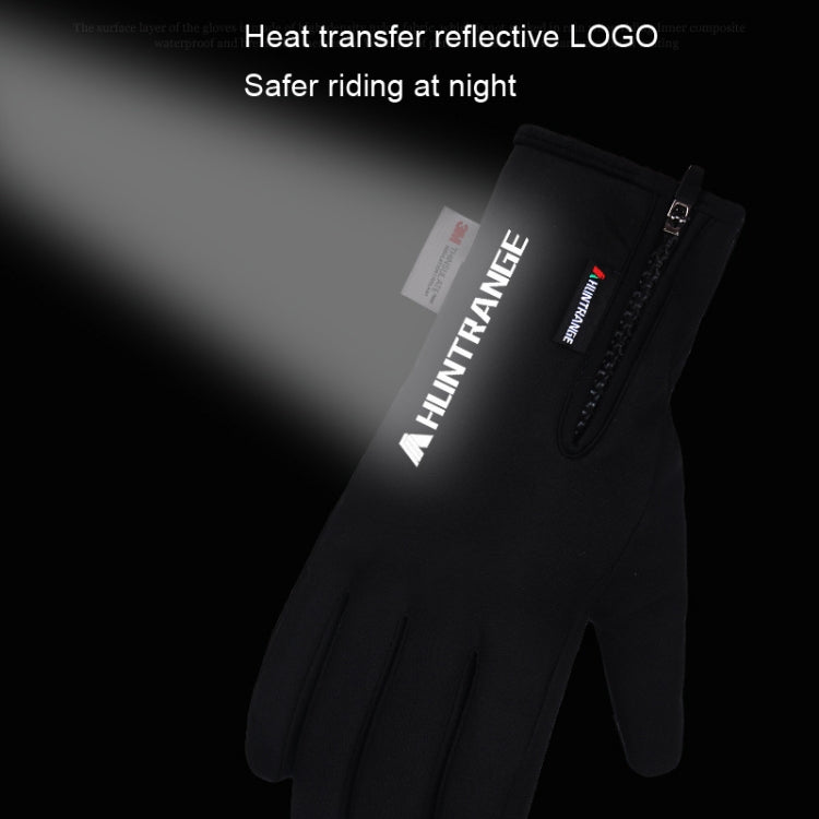 HUNTRANGE A023 Guanti touch screen in velluto per equitazione sportiva impermeabile all'aperto, M, L, XL