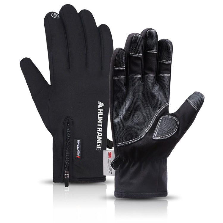 HUNTRANGE A023 Guanti touch screen in velluto per equitazione sportiva impermeabile all'aperto, M, L, XL
