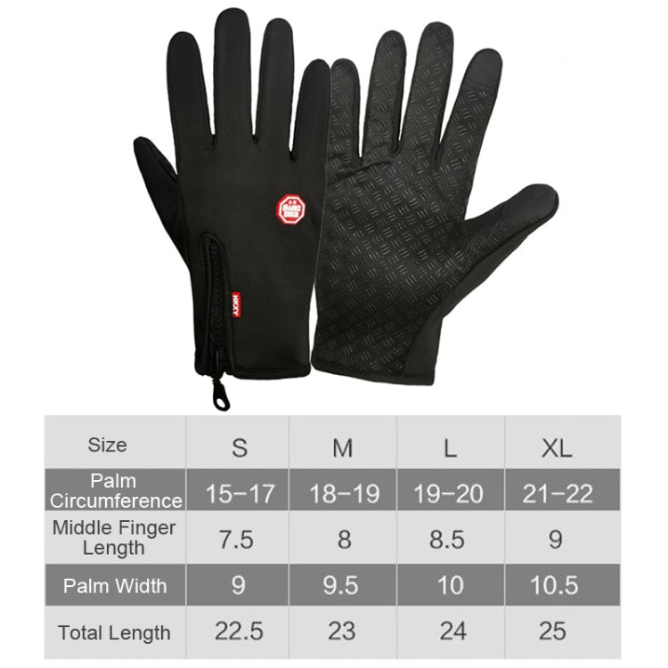 Guanto touch screen impermeabile per sport invernali all'aperto, M, L, XL