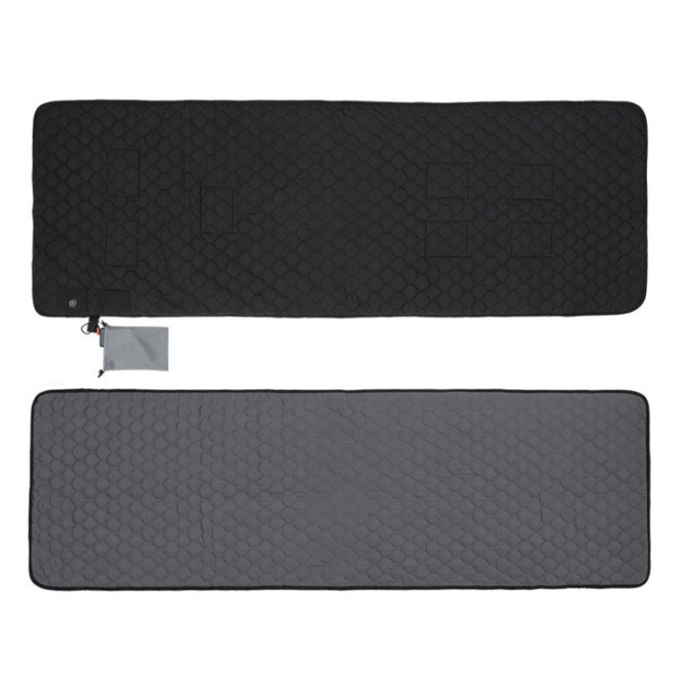 Imbottitura per sacco a pelo anti-freddo con riscaldamento a sette zone intelligente ricaricabile tramite USB invernale, 198x62cm Black Gray, 198x62cm Blue Orange