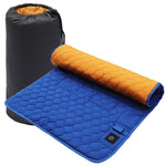 Imbottitura per sacco a pelo anti-freddo con riscaldamento a sette zone intelligente ricaricabile tramite USB invernale, 198x62cm Black Gray, 198x62cm Blue Orange
