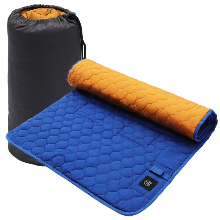 Imbottitura per sacco a pelo anti-freddo con riscaldamento a sette zone intelligente ricaricabile tramite USB invernale, 198x62cm Black Gray, 198x62cm Blue Orange