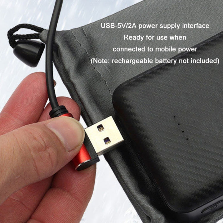 Imbottitura per sacco a pelo anti-freddo con riscaldamento a sette zone intelligente ricaricabile tramite USB invernale, 198x62cm Black Gray, 198x62cm Blue Orange