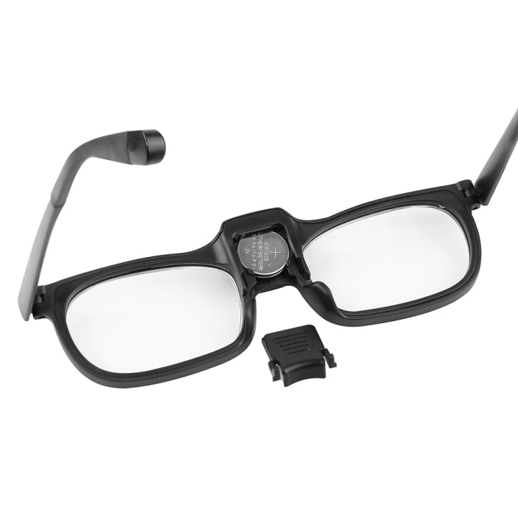 Lente d'ingrandimento occhiali con luci LED 1.8X e 1.3X