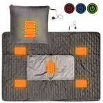 Coperta riscaldante elettrica per cuscino multifunzionale con riscaldamento intelligente USB portatile, Free Size