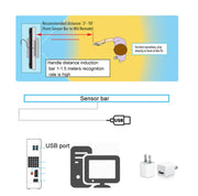 Per WII WIIU PC Simulator USB Plug Induttore a raggi infrarossi, USB Plug