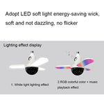 ZSCPH-001 40W Multifunzionale Bluetooth RGB Colorato a tre foglie Musica Atmosfera Luce, Dimensioni:, L (Star), S (Star), L (Magic Ball), S (Magic Ball)