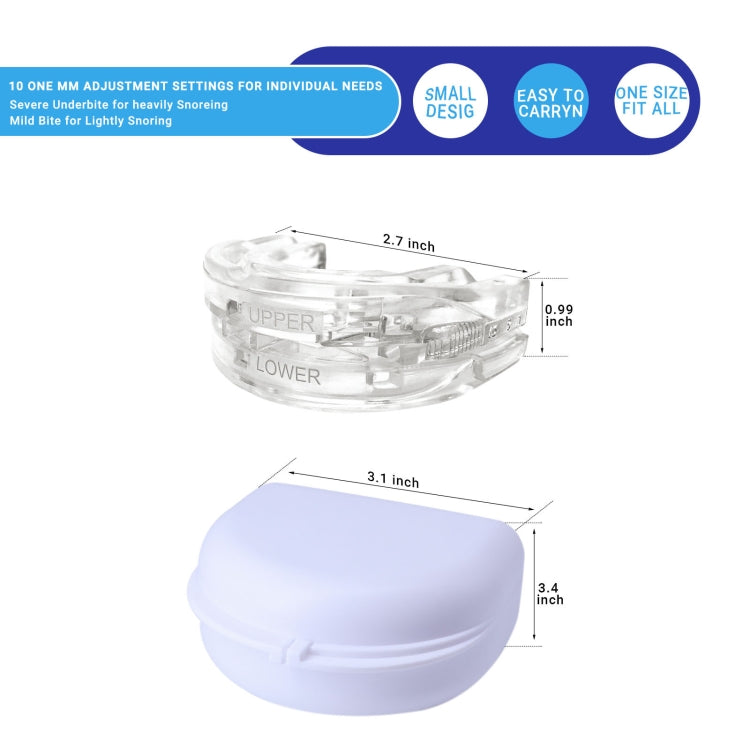 Vassoio dentale Bite regolabile Sleep Aid Anti-russamento Sbiancamento dei denti Bretelle sportive, Dental Tray