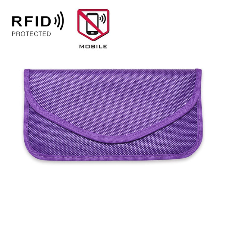 Borsa per schermatura del segnale del telefono cellulare da 6,5 pollici Borsa per la conservazione del segnale RFID isolato anti-posizione