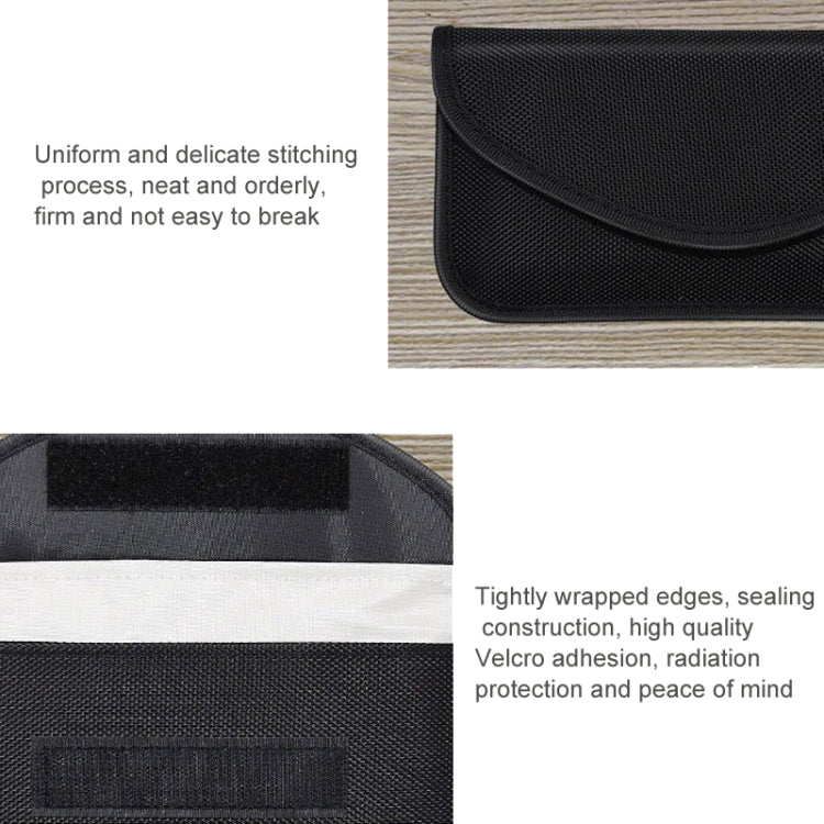 Borsa per schermatura del segnale del telefono cellulare da 6,5 pollici Borsa per la conservazione del segnale RFID isolato anti-posizione