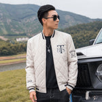 Giacca da baseball in cotone pizzicato con scollo a V sottile Giacca in pelle PU calda, M, L, XL, XXL, XXXL, 4XL