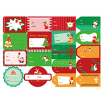 2 set 72 pezzi / set adesivi di chiusura confezione confezione regalo adesivi natalizi