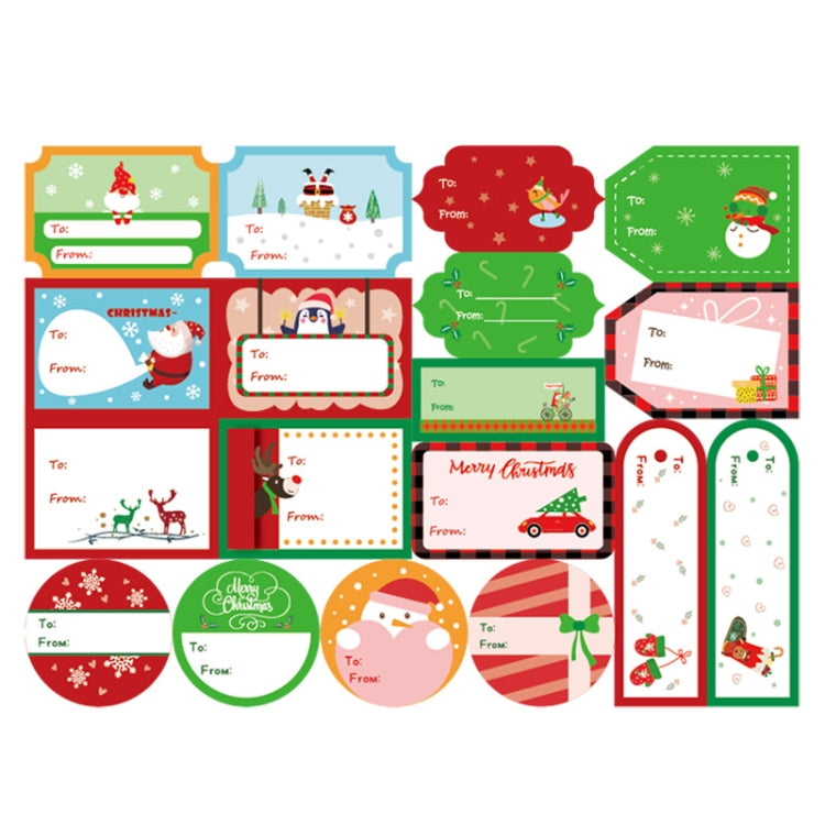 2 set 72 pezzi / set adesivi di chiusura confezione confezione regalo adesivi natalizi