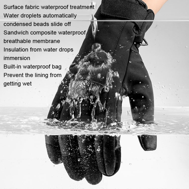 A030 Guanto da sci invernale Guanti sportivi da equitazione Mantieni caldi i guanti, M, L, XL